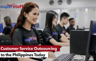 Call center agents are working happily as SuperStaff release its comprehensive customer service outsourcing guide.