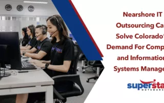 SuperStaff Colombian call center agents, the backbone of nearshore IT outsourcing in the country, attend to different clients worldwide.