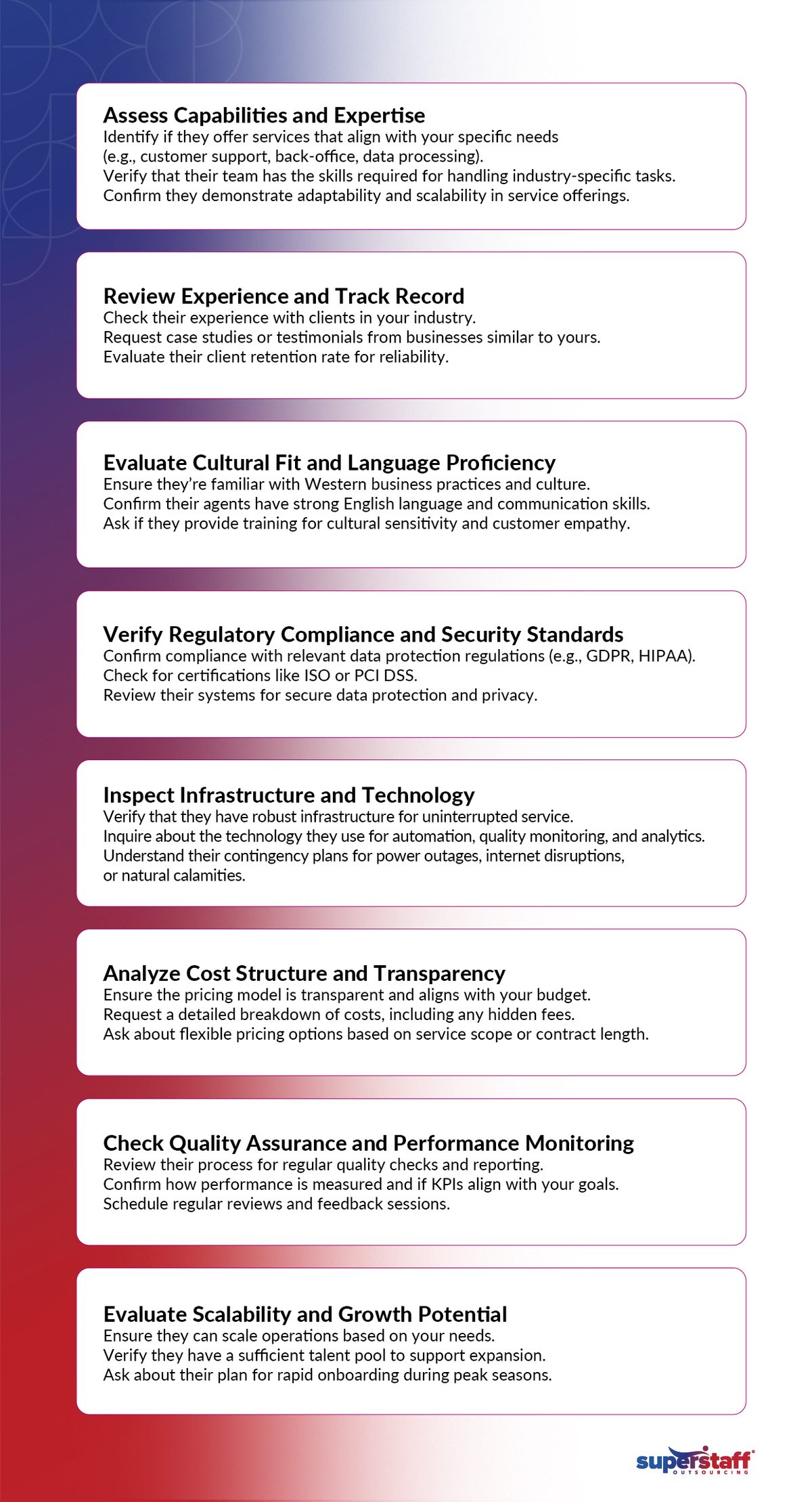 A checklist of how to evaluate a BPO in the Philippines