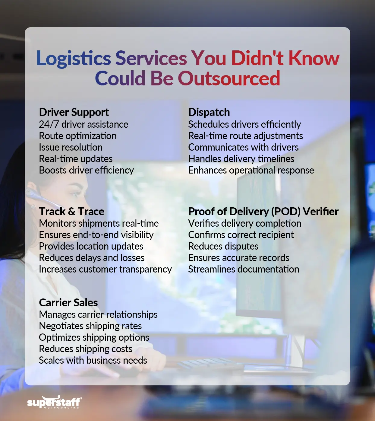 A guide on how to outsource logistics services.