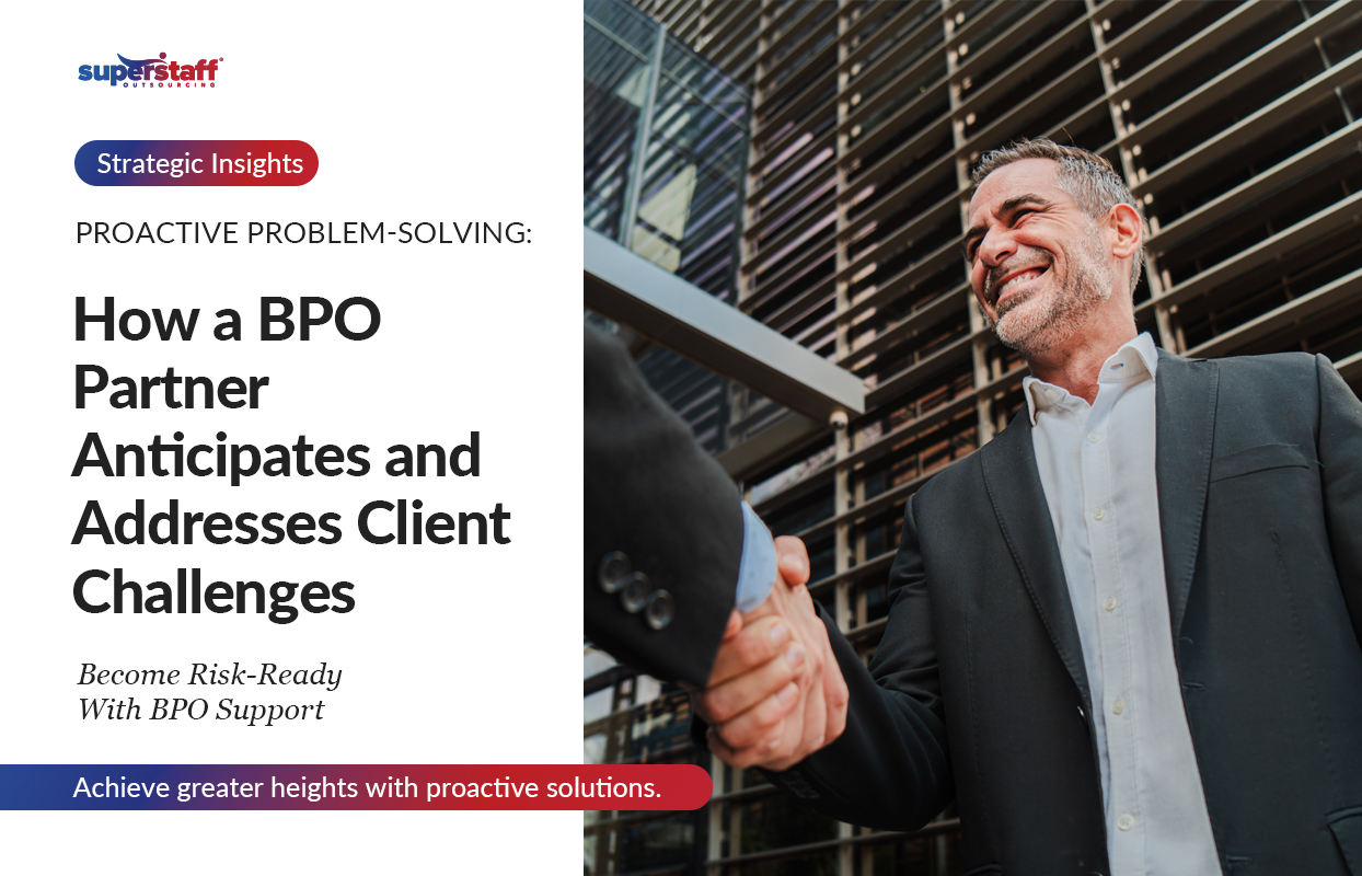 Featured image that shows the title of the blog. It is about how proactive BPO partners anticipate your client's challenges.