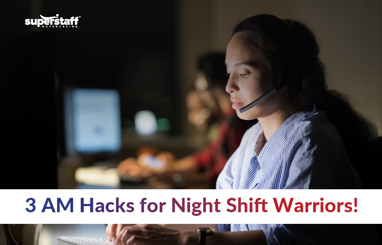 A featured image shows a call center worker in the graveyard shift