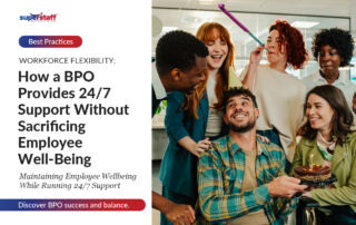 featured image showing the header "how a bpo provides workforce flexibility" with group of people in the image