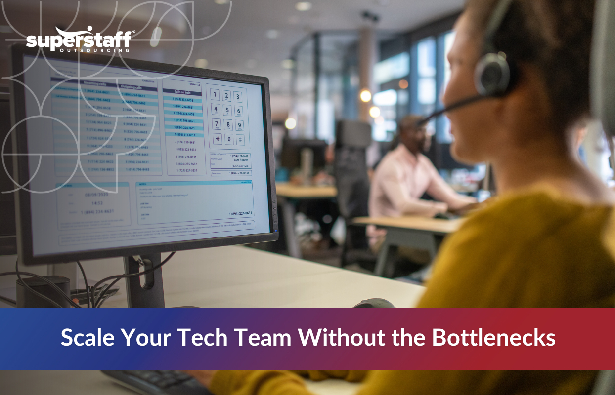 Outsourcing Tech Companies_Featured Smiling call center agent happily assisting a customer.