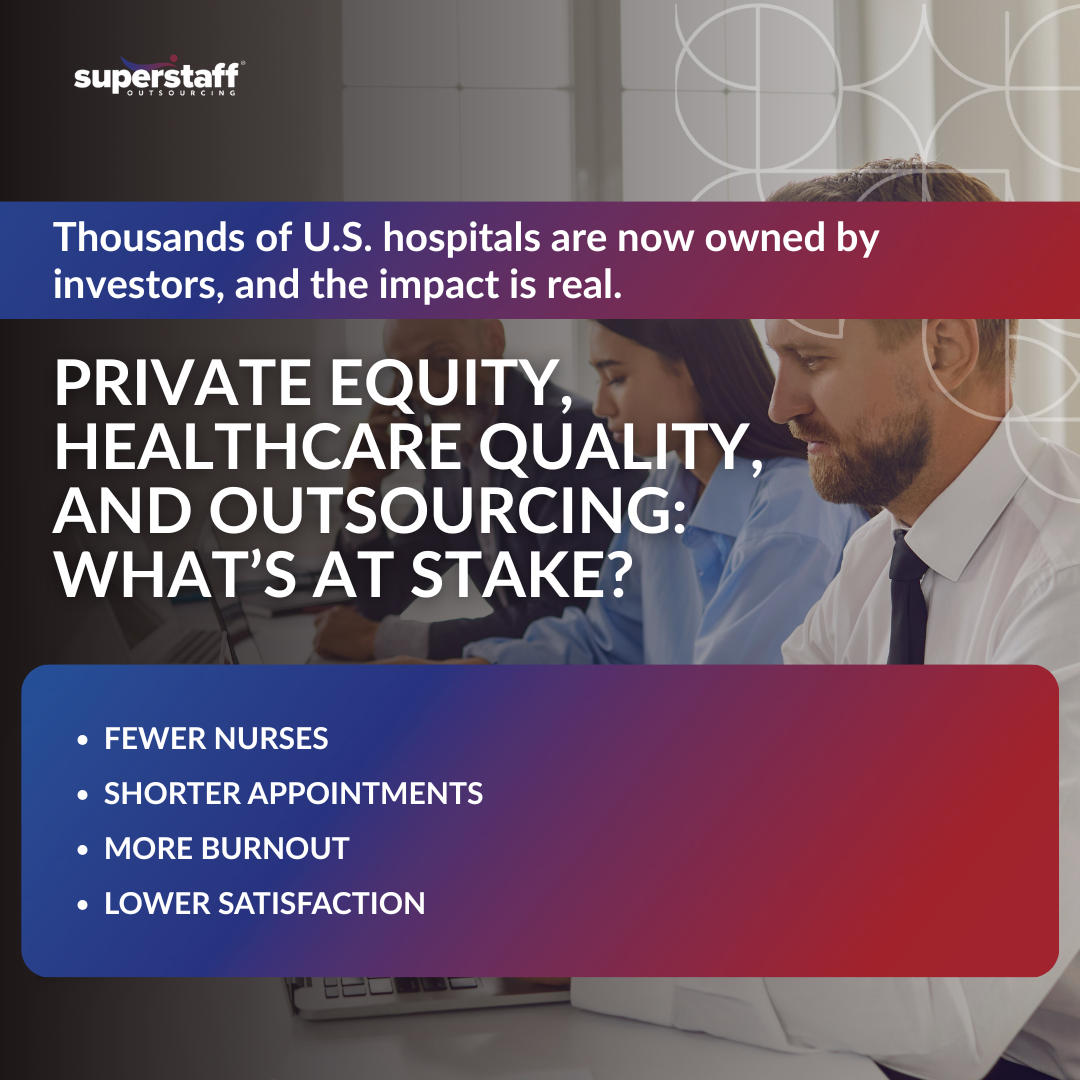 A mini infographic surrounding healthcare quality and outsourcing.