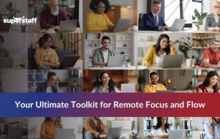 A featured image showing work from home hacks for employees