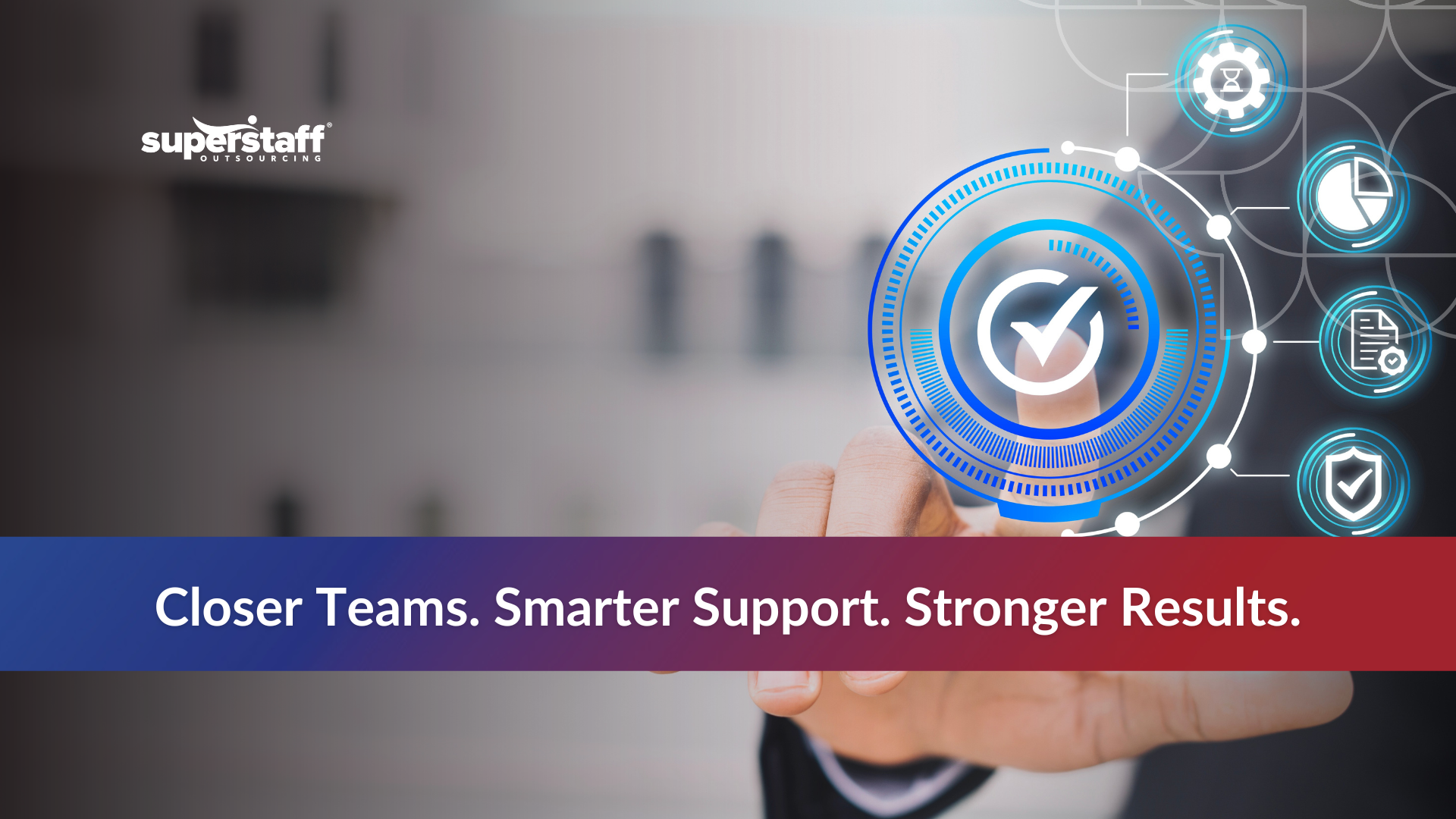 _Latin America Gains_Featured Tech support icons representing nearshoring services in Latin America