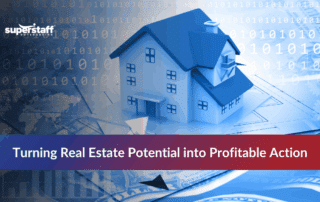 Houses with numbers illustrating BPO for real estate services.