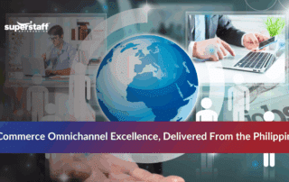 Global collaboration concept illustrating how an omnichannel contact center connects businesses with customers worldwide.