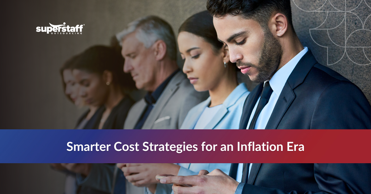 Team of BPO professionals illustrating the impact of inflation on business cost centers