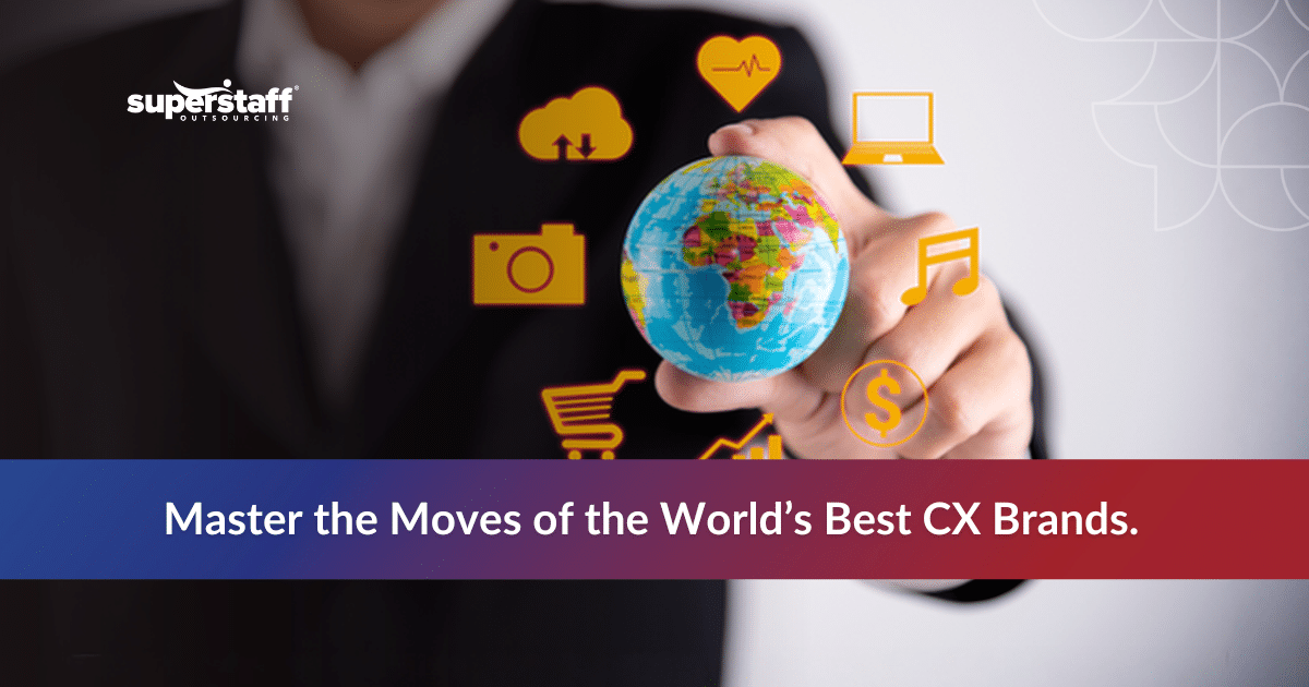 Offshore Team Can Help_Featured Online icons representing strategies used by the best companies for customer experience.