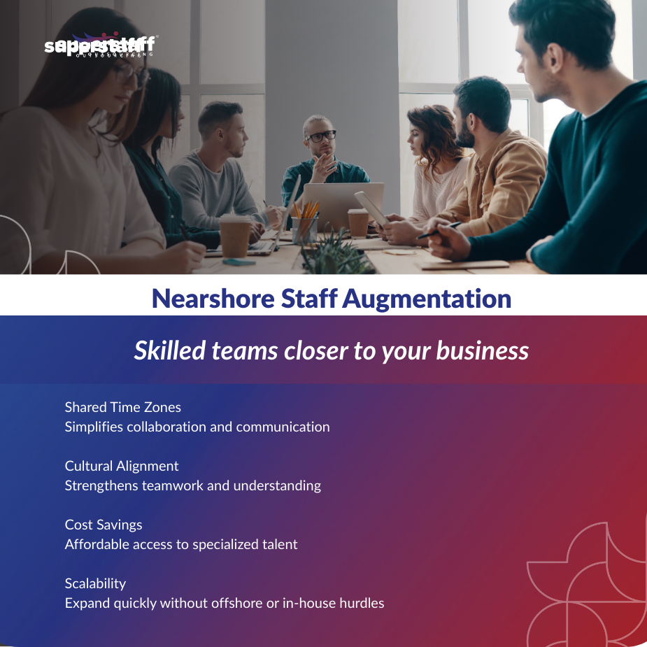 Team managing campaigns through social media outsourcing