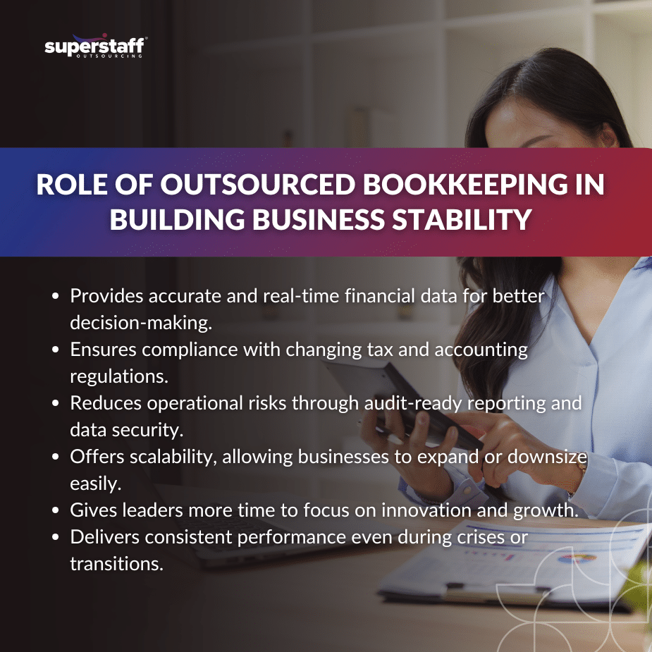 Beyond the Numbers_MI Outsourced bookkeeping professional reviewing financial data and reports for business stability