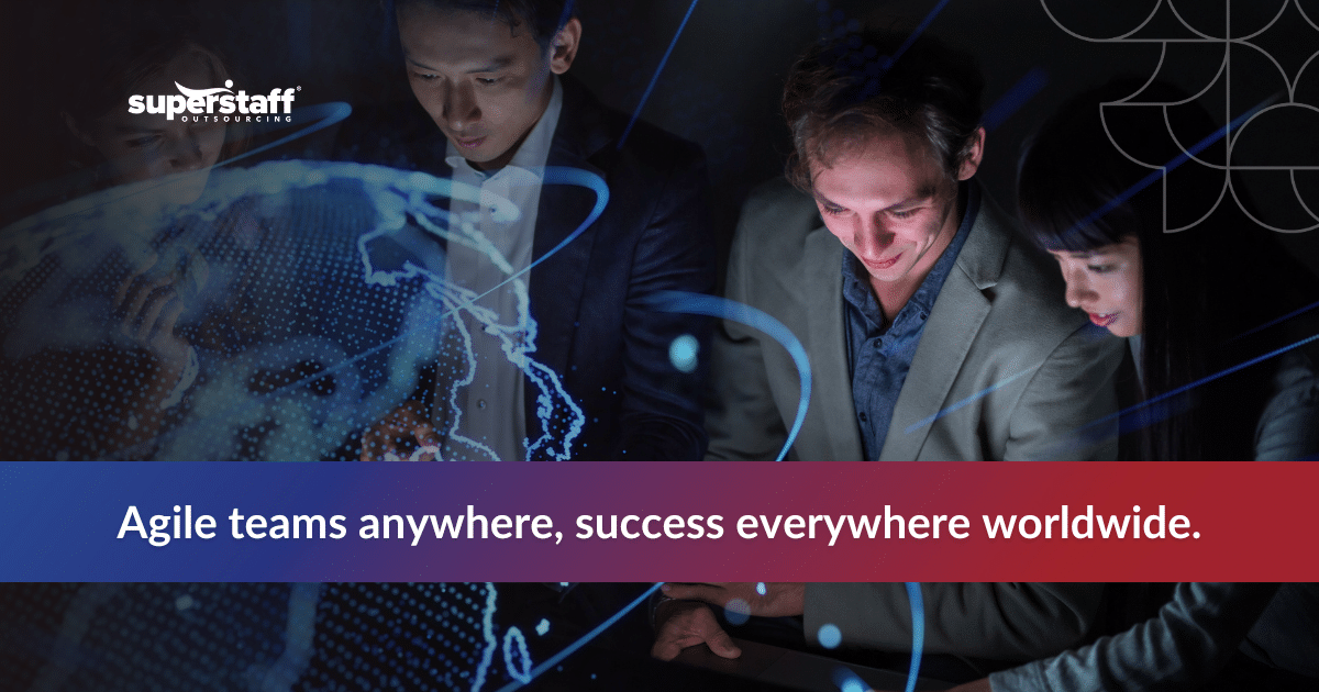 Person working on a laptop with headphones, highlighting key benefits of flexible remote staffing for scalable, global teams.