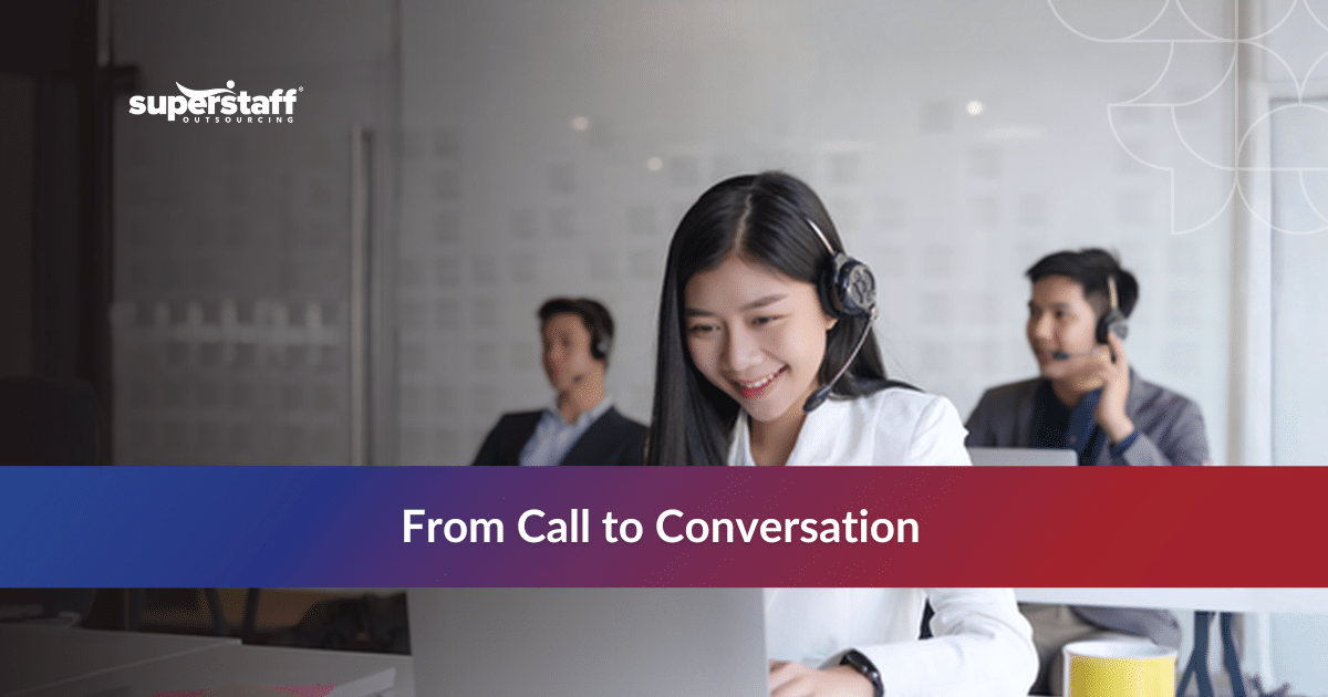 Call center agent providing professional appointment setting service in the Philippines.