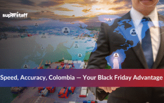 Team managing logistics outsourcing in Colombia for fast and accurate order fulfillment during peak season
