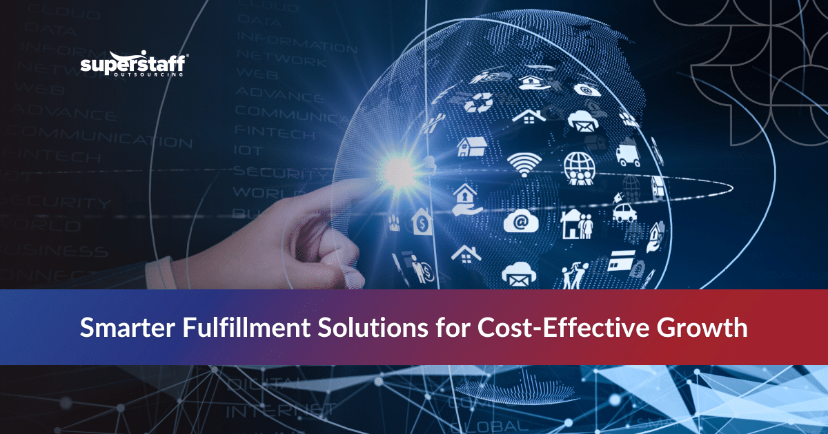 Warehouse team using outsourcing fulfillment to improve logistics efficiency and reduce costs.