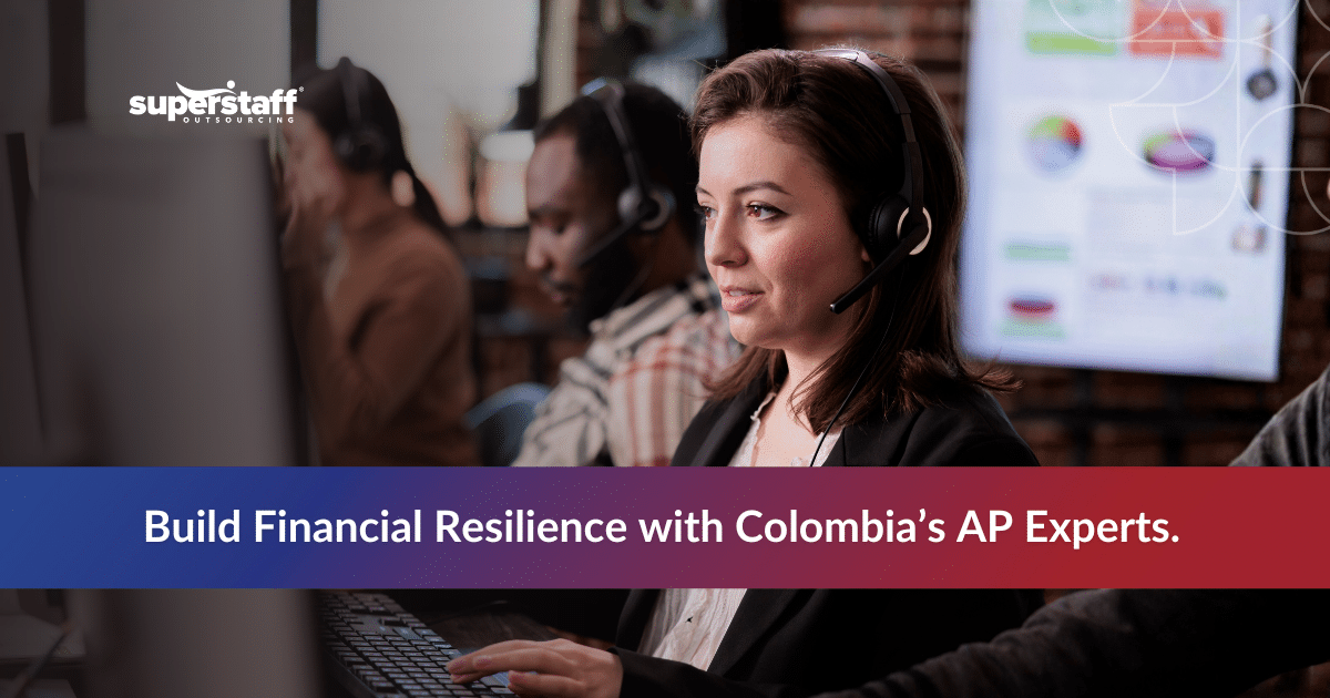 Finance team managing accounts payable through outsource AP services in Colombia