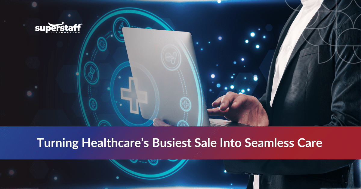 Team handling healthcare black friday sale customer support and operations