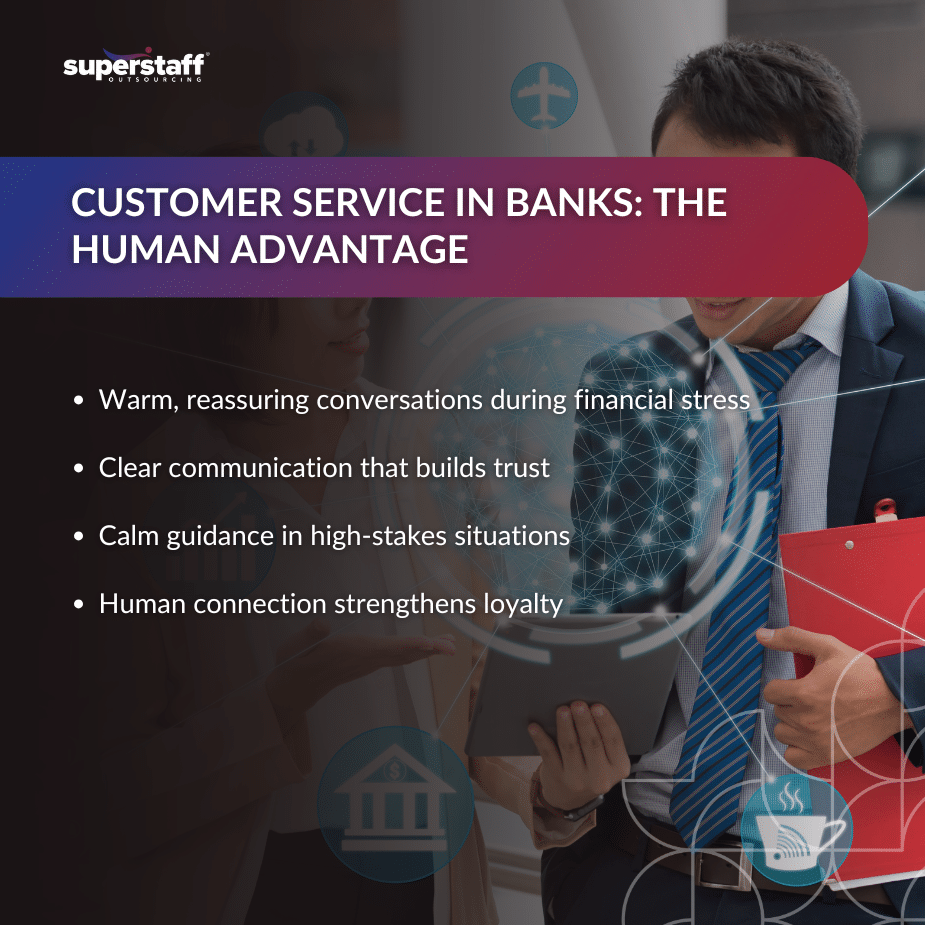 Human Trust in a Digital Age_MI Customer service in banks professional providing personalized financial guidance with digital tools