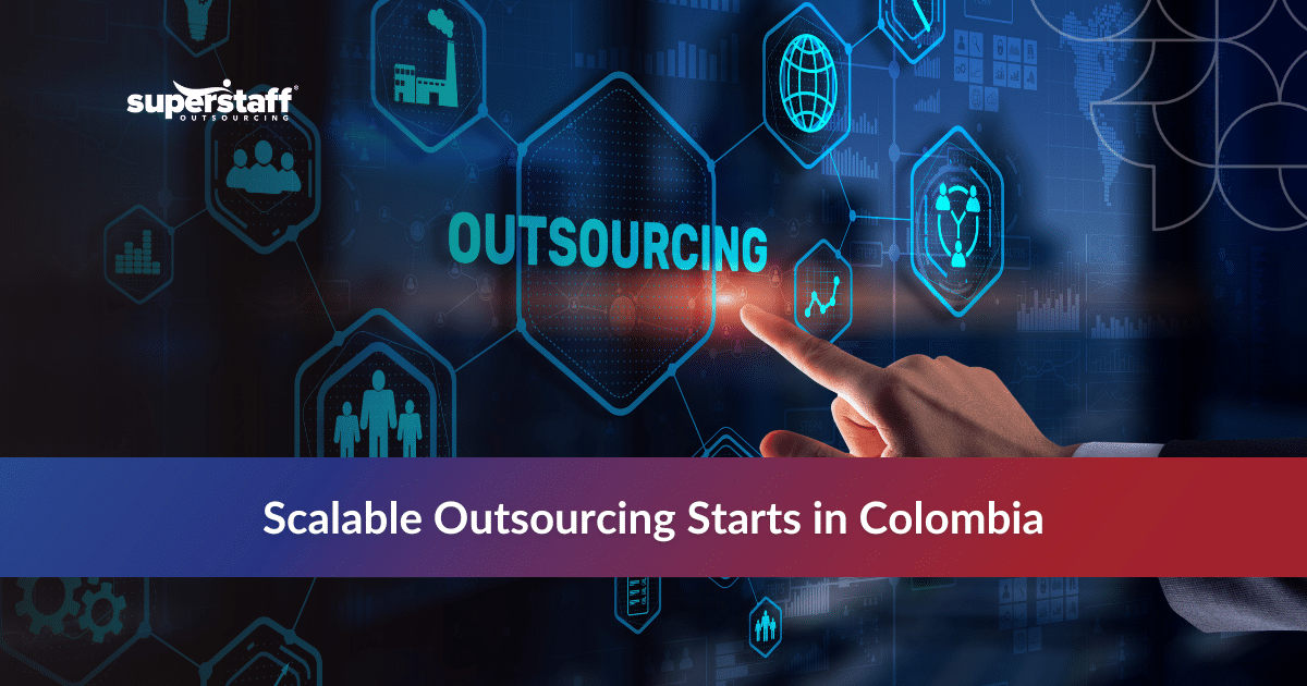 Office team representing Colombia outsourcing growth