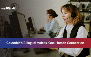 Colombian agents working in a Spanish call center providing bilingual customer support