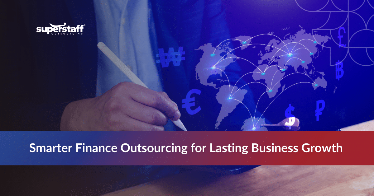 Professional analyzing financial charts and data for outsourced financial services and business growth