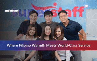 Employees group photo representing the warmth of Filipino customer service