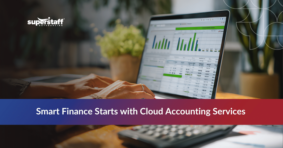 Best Cloud Accounting_Featured Professional using laptop for cloud accounting services with financial data dashboard and spreadsheet analysis