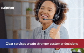 Visual illustrating a consumer services description for clarity