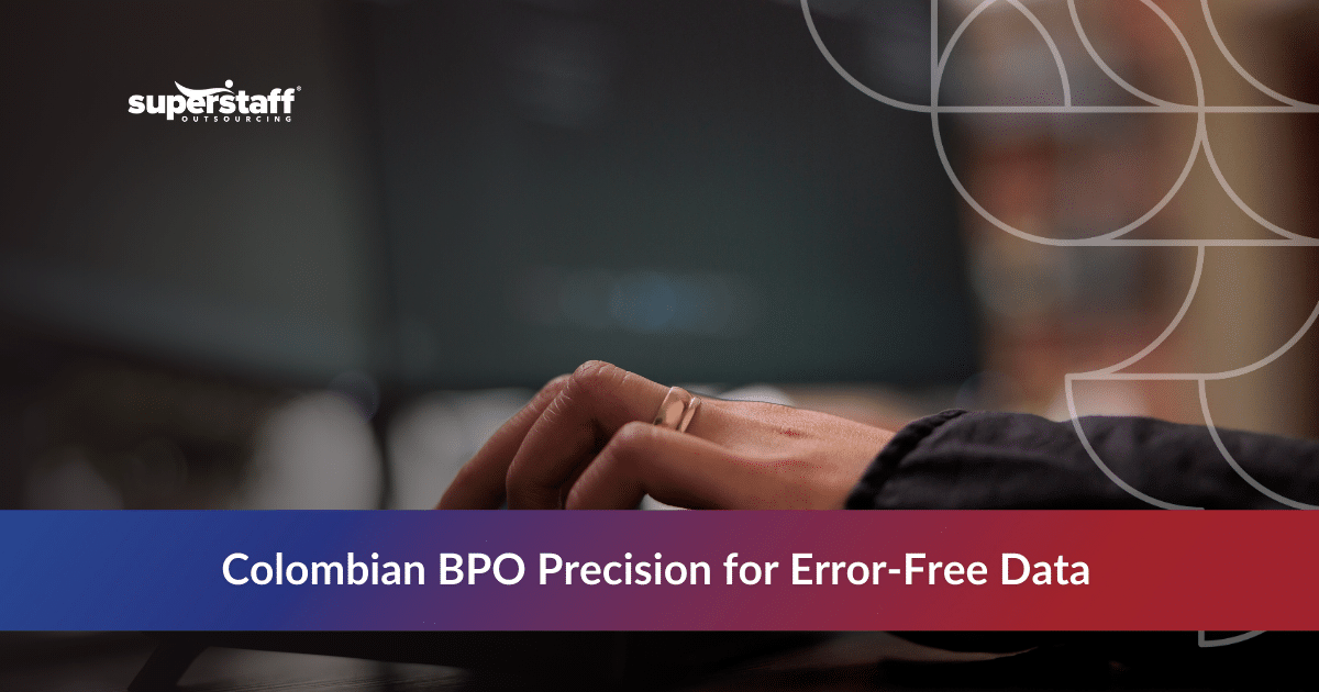 Employee typing while demonstrating how to avoid data entry errors