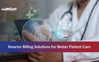 Healthcare team reviewing finances through outsourcing medical billing