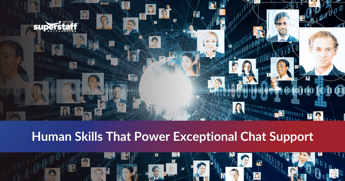 Global network of diverse chat support professionals showcasing essential skills for chat support services