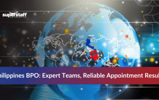 Global connection graphic symbolizing appointment setting services Philippines through top BPO companies supporting sales and business growth.