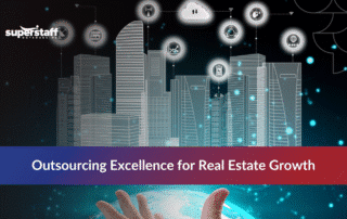Agents working to outsource real estate call center services.