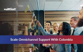Team providing call center outsourcing Colombia for omnichannel support