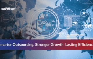 Team collaborating with a strategic BPO services provider to improve efficiency.