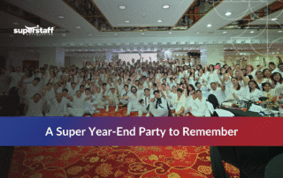 SuperStaff team enjoying company end of year party ideas