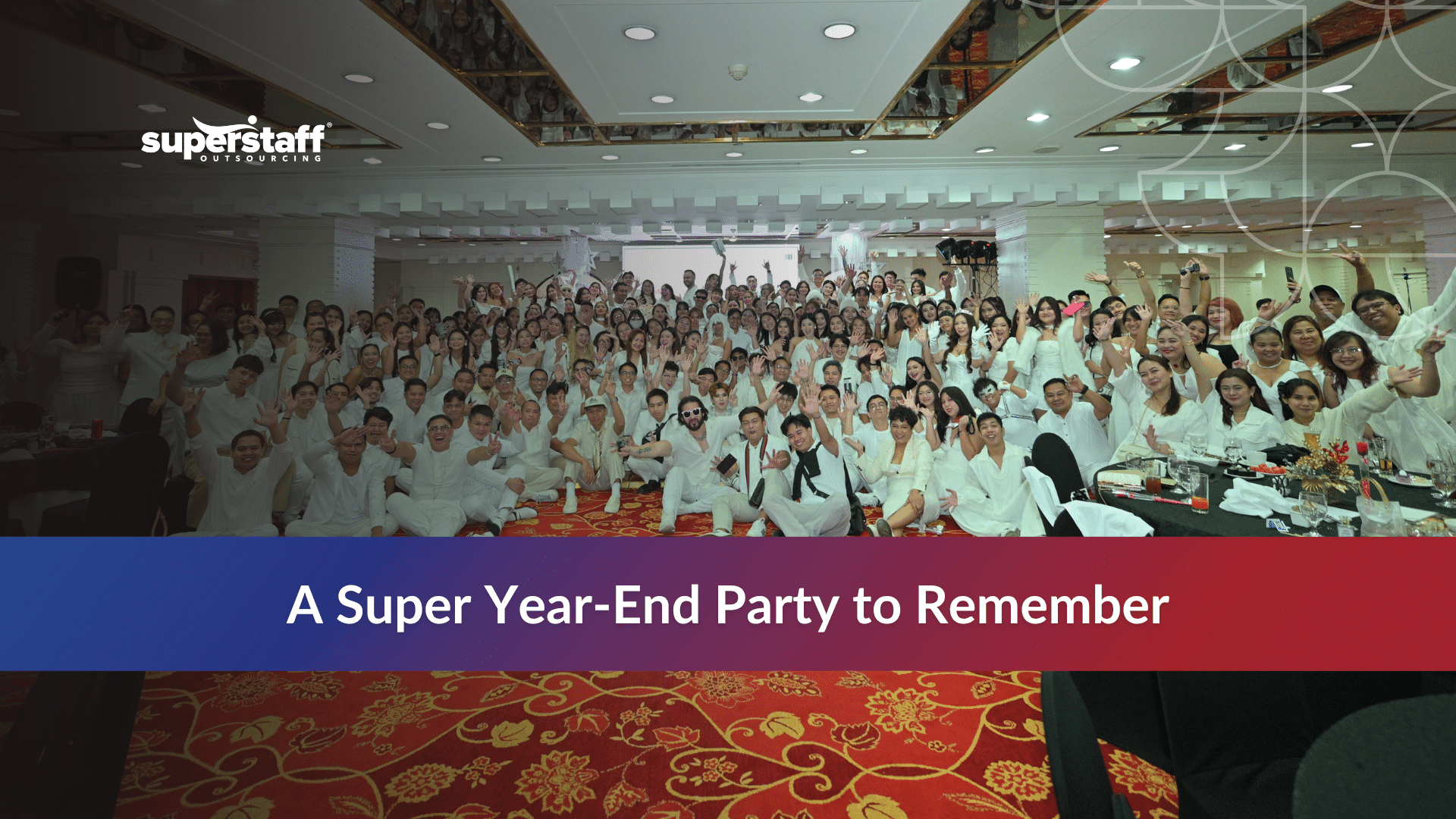 SuperStaff team enjoying company end of year party ideas