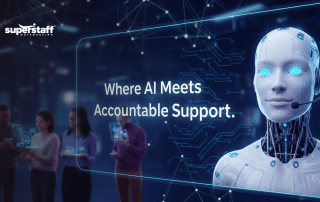 Professionals working in AI customer service jobs to support customer interactions