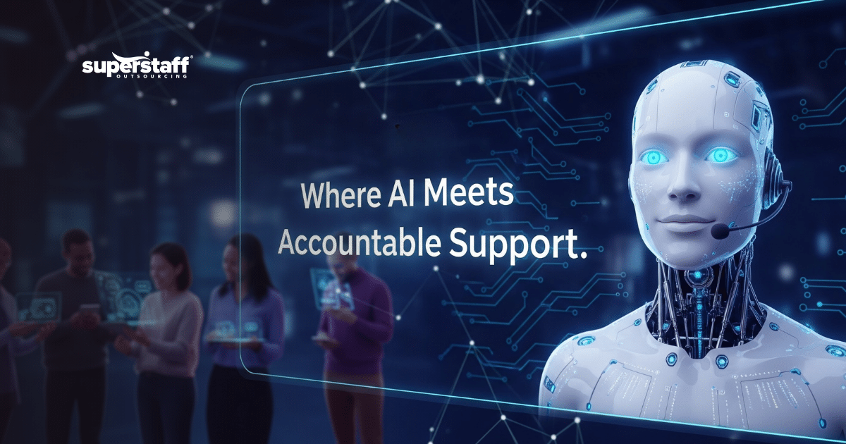 Professionals working in AI customer service jobs to support customer interactions