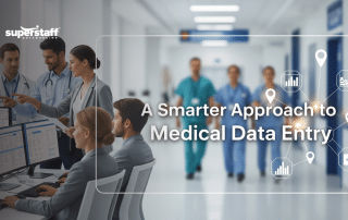 Medical data entry outsourcing team managing healthcare records securely