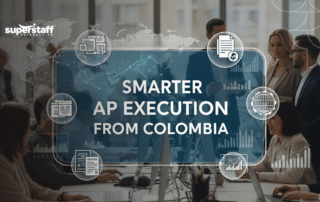 Finance team using AP outsourcing solutions for accounts payable