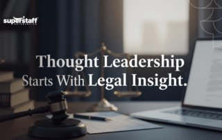 Legal professionals using legal content writing services to create thought leadership content for law firms