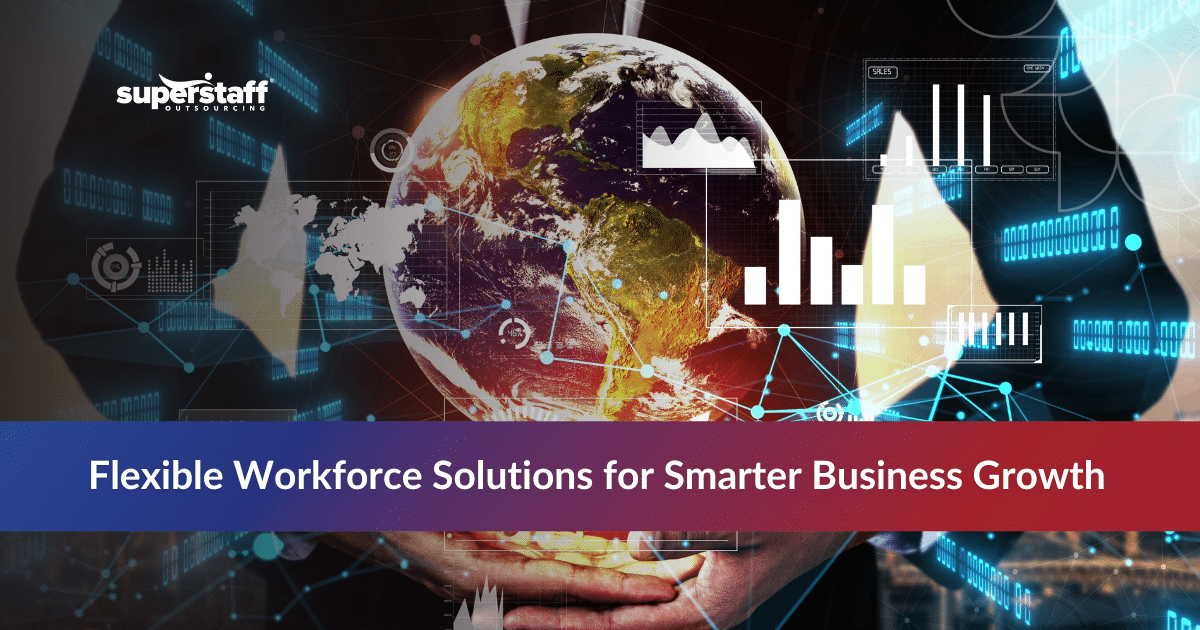 Business professional reviewing employee leasing solutions with digital workforce management interface