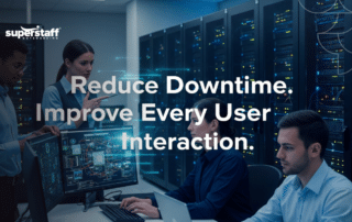 IT professionals delivering outsourced IT solutions for business systems and support