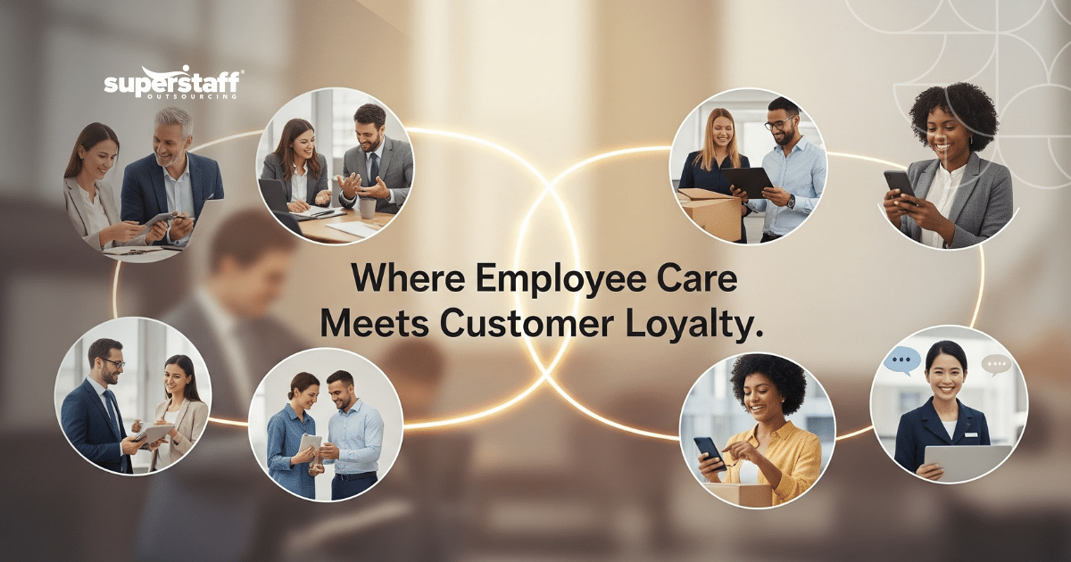 Team collaboration reflecting an employee first culture in the workplace