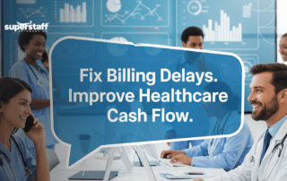 Healthcare team managing revenue cycle management outsourcing processes for billing and claims