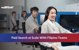 PPC outsourcing team in the Philippines managing pay-per-click campaigns and optimizing digital advertising performance.