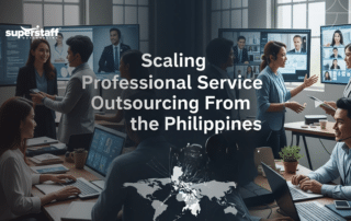 Professionals delivering professional service outsourcing for global businesses